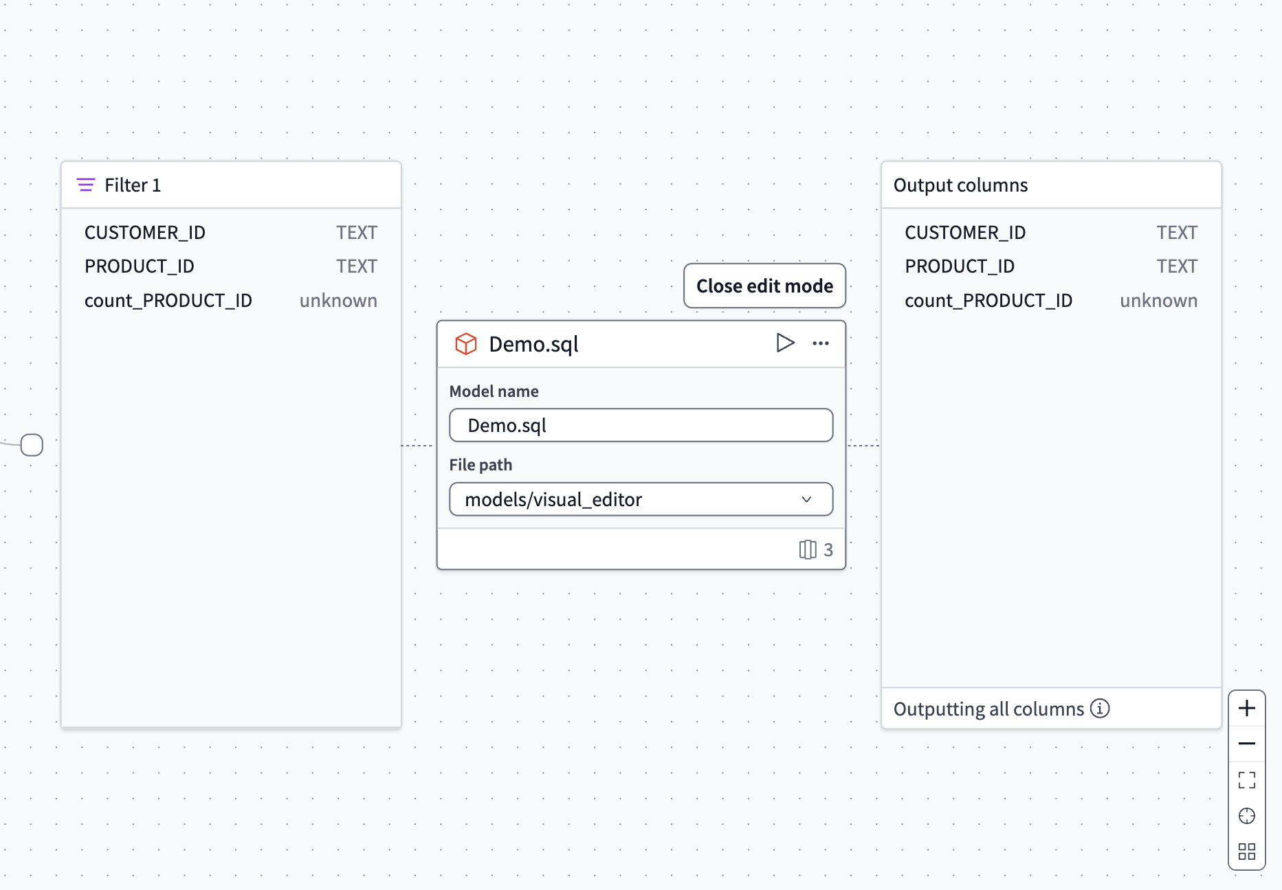 The output model configures your final model's name and location. The output model configures your final model's name and location.